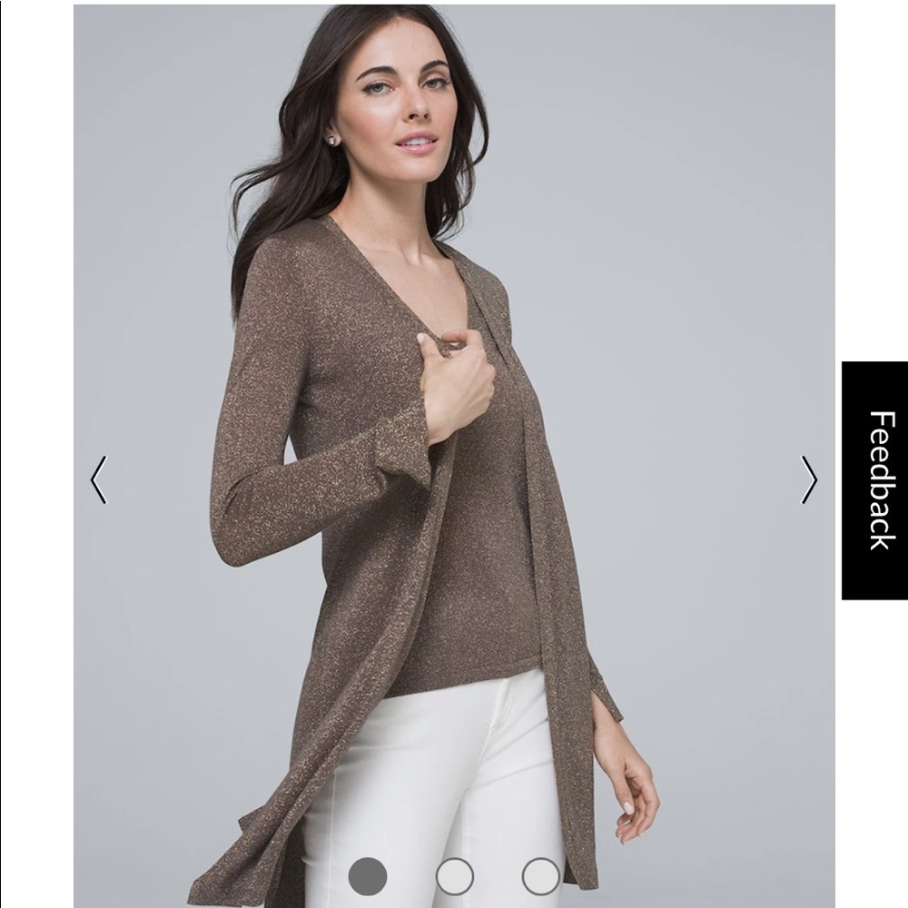 Shimmer cami and sweater set